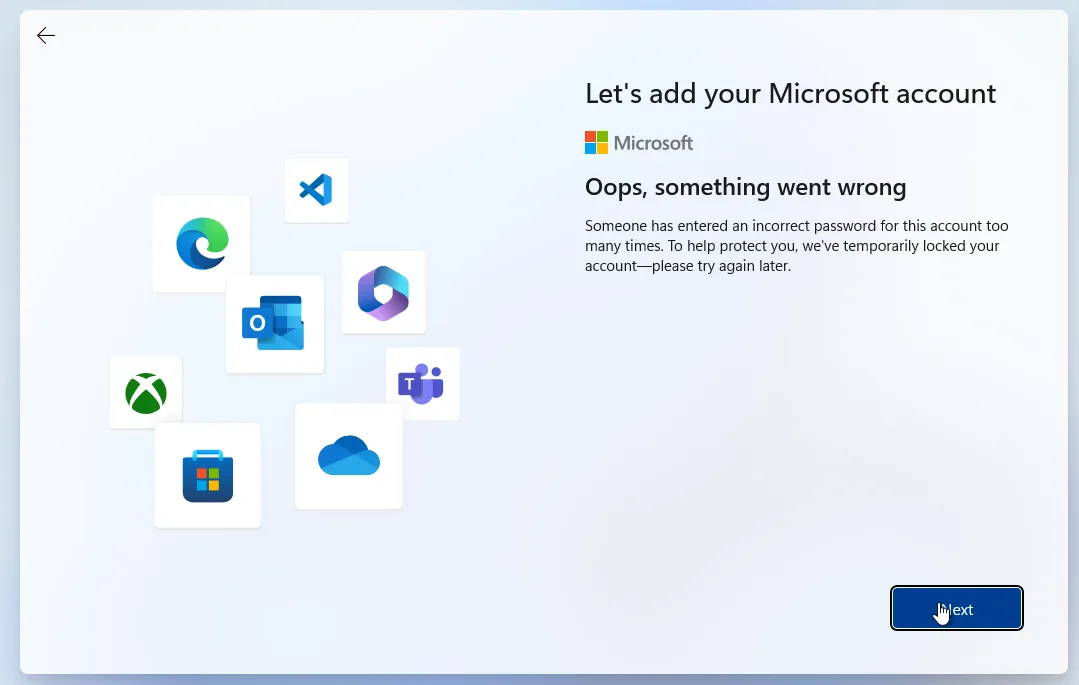 Bypass account requirement
